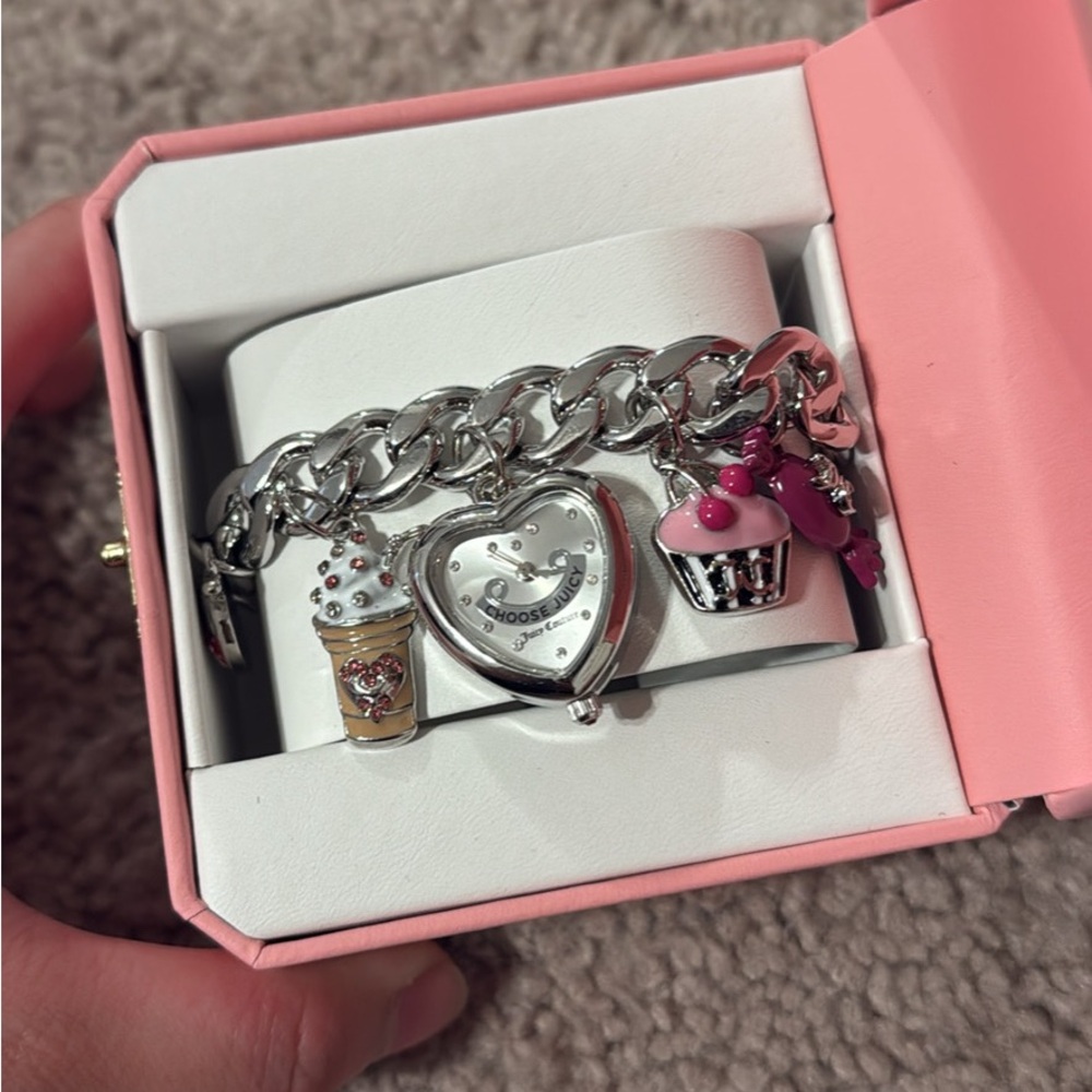 Juicy Couture Silver Watch Bracelet Charm (Sweets): BRAND NEW